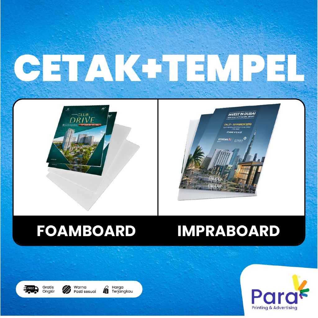 

CETAK IMPRABOARD/FOAMBOARD + CETAK STIKER EPSON HIRESS