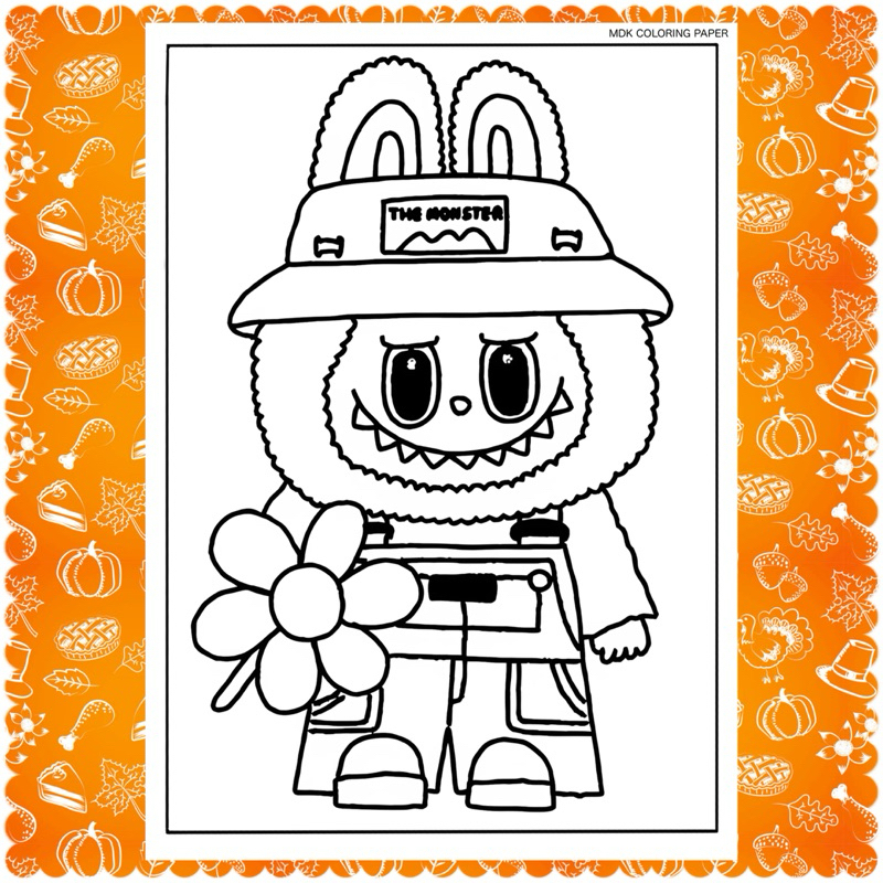 

MDK Kertas Mewarnai LABUBU / Kertas & Lembar Mewarnai anak