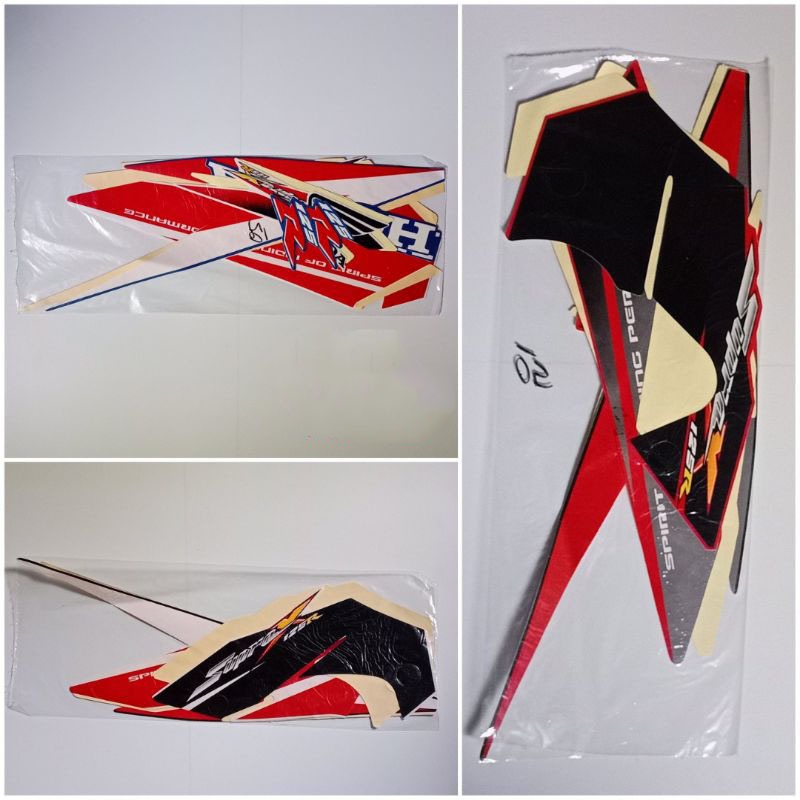 Stiker Striping Sticker Motor Honda Supra x 125 r 2005 List Les Body Motor Honda Supra x 125 R 2005