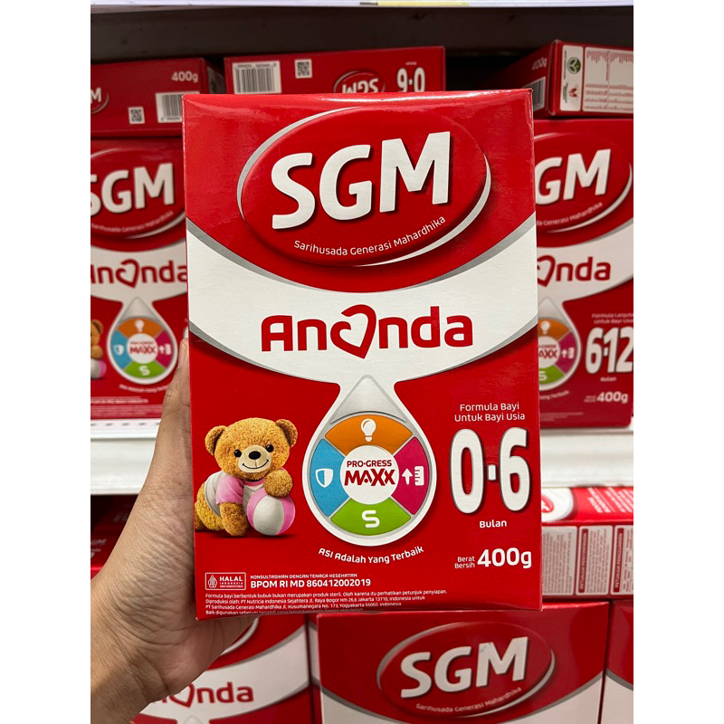 SGM Ananda untuk 0-6bulan Kemasan 400gr | Susu Bayi | SGM | Susu SGM Ananda