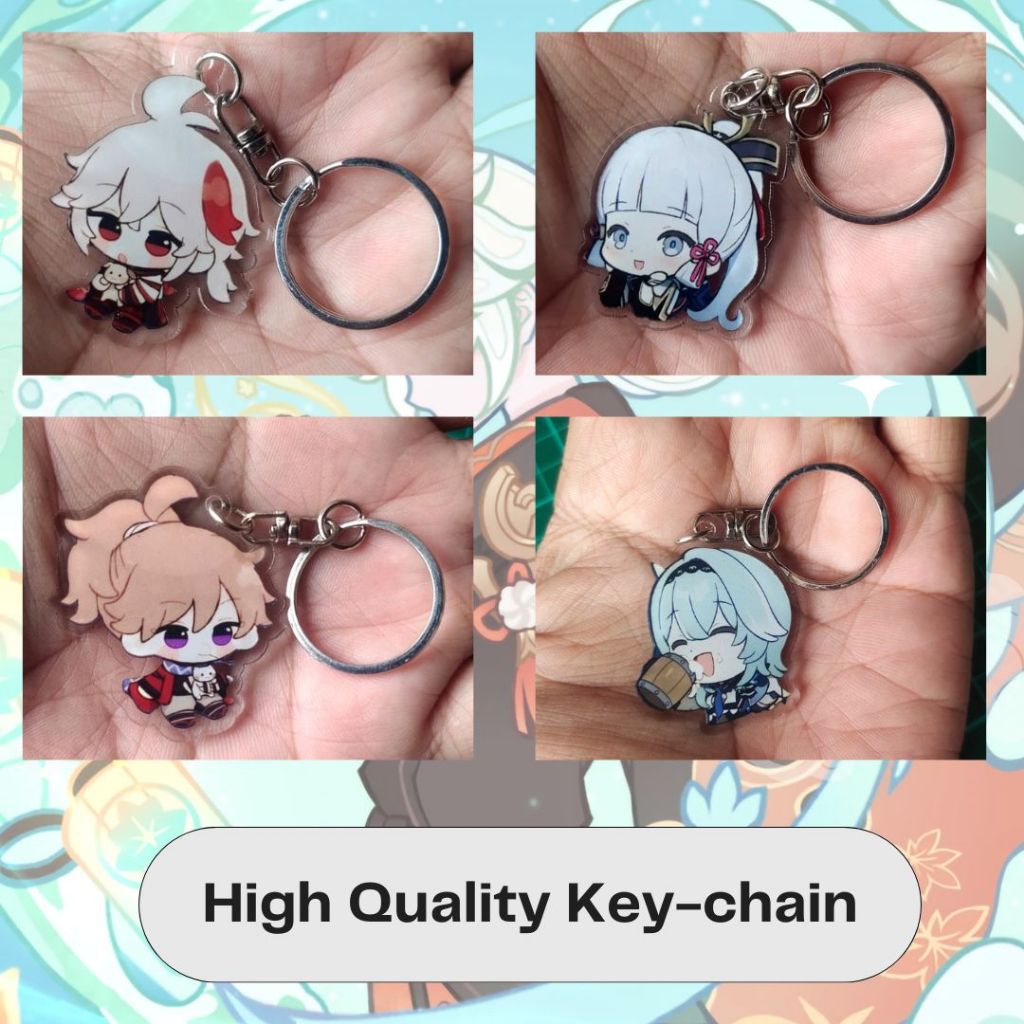 Gantungan Kunci Akrilik Kamisato Ayaka Eula Lawrence Tomo Kazuha Genshin Impact Premium Quality