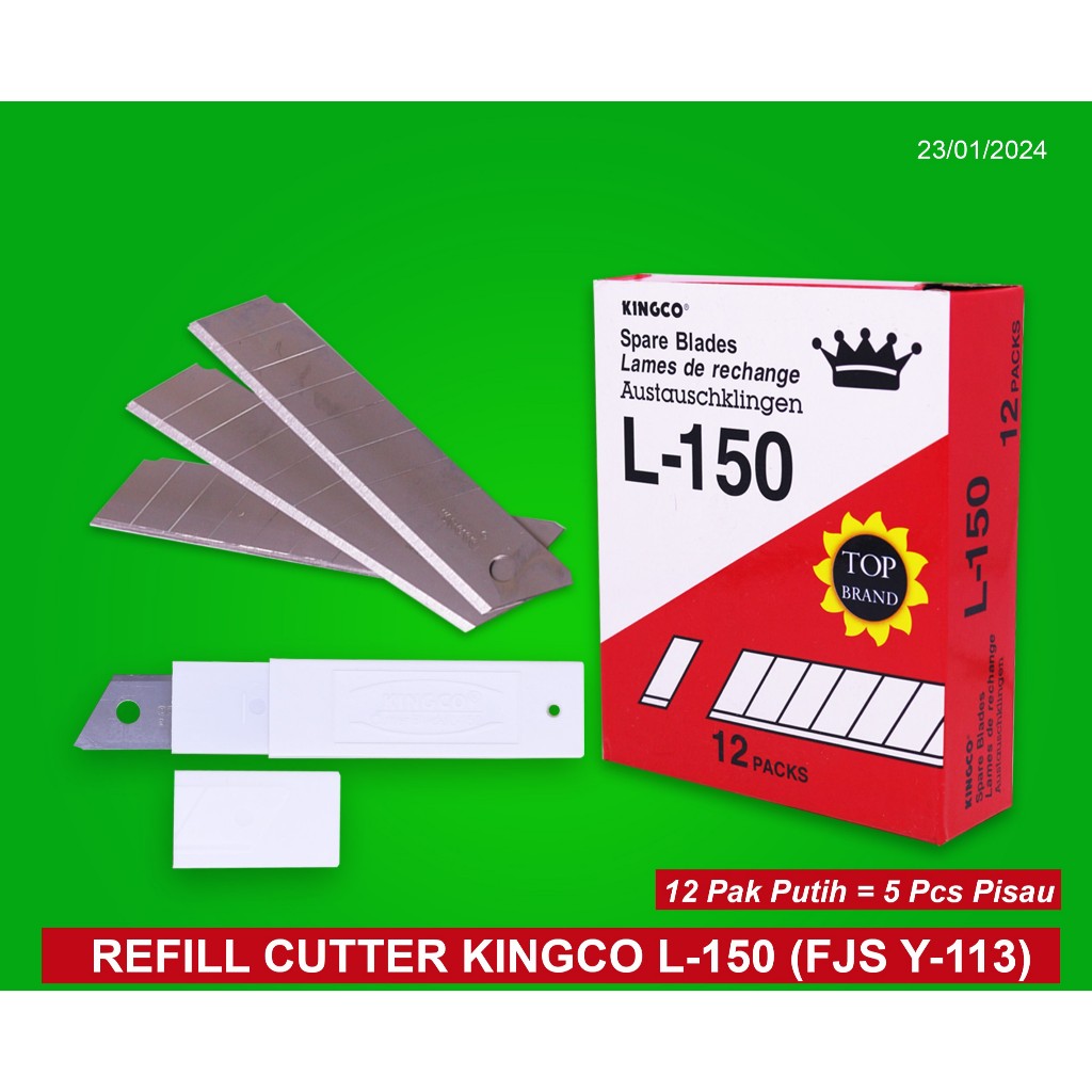 

ISI CUTTER / REFIIL CUTER KINGCO L-150