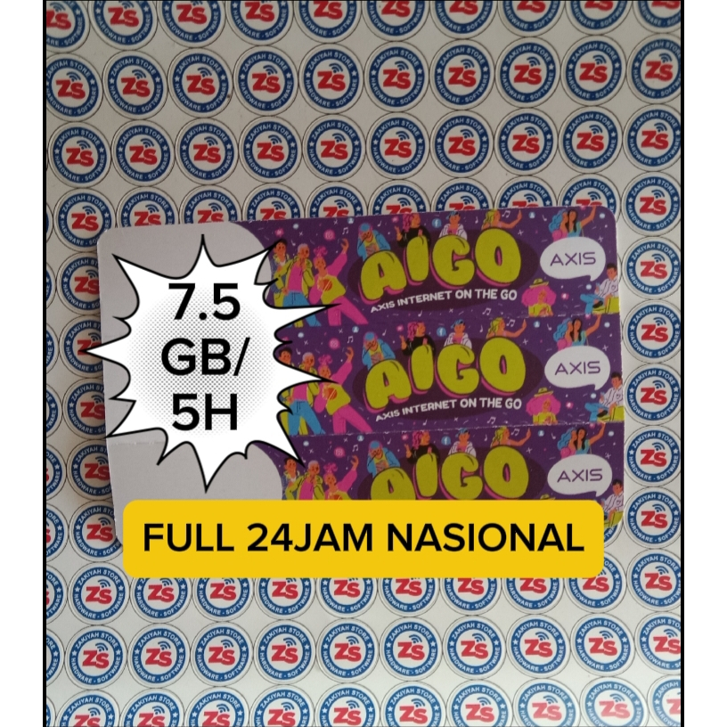 Voucher Axis 7,5Gb 5 hari