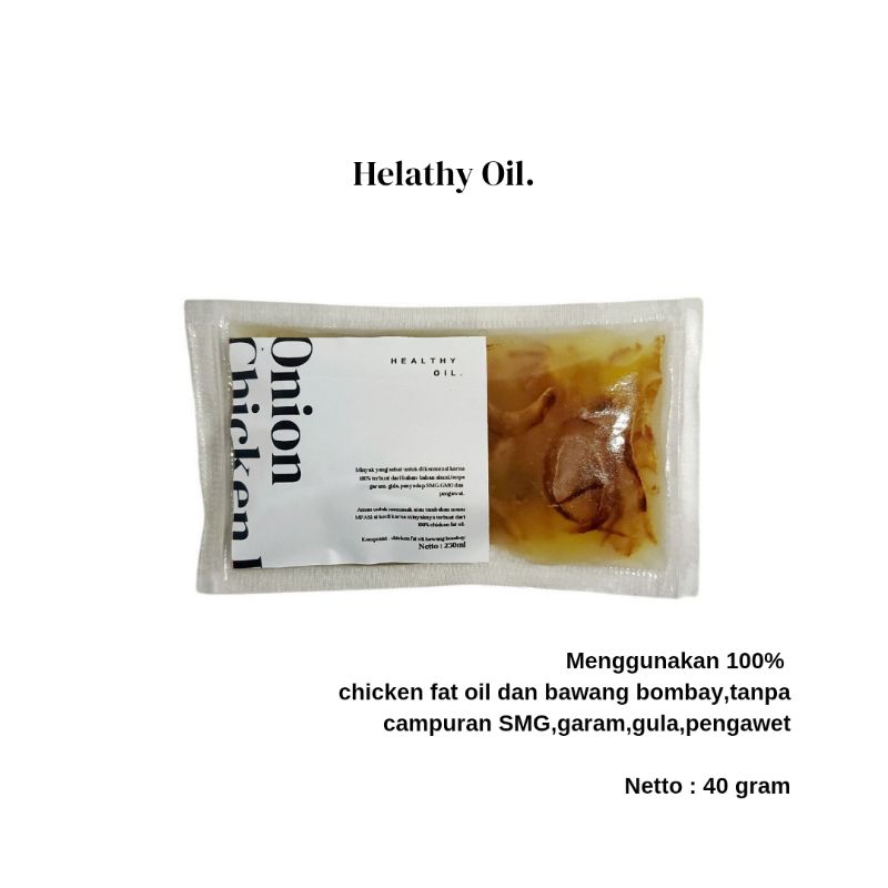 

[40 ML] Minyak Lemak Ayam MPASI Bawang Bombay - Healthy Oil