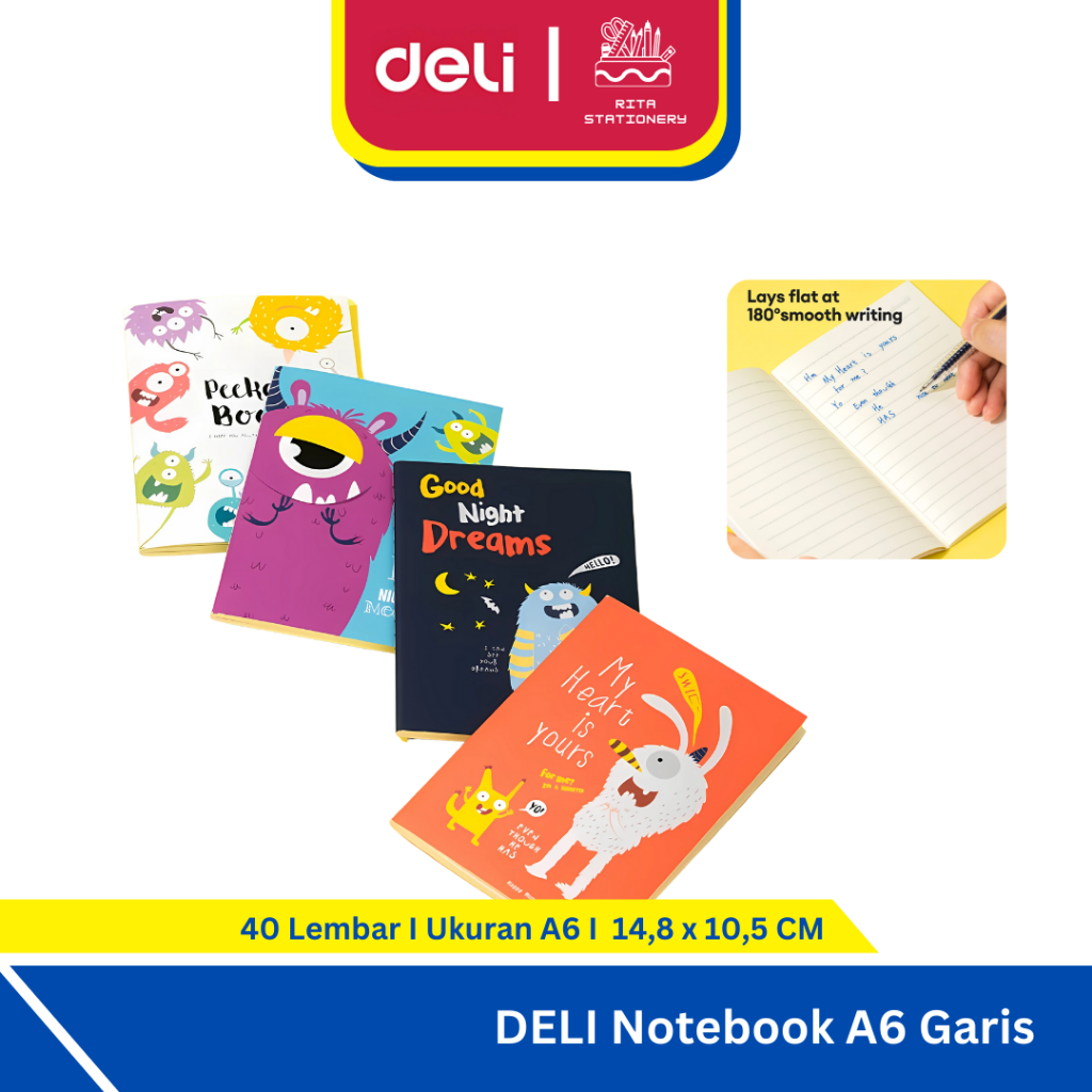 

Deli Sewing Notebook A6 40 Lembar Murah Monster - Satuan