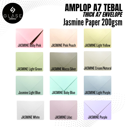 

Amplop Tebal A7 11x8cm Jasmine 200gr Polos amplop undangan amplop uang amplop kartu amplop a7 amplop kondangan