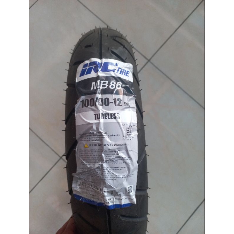 ban luar irc 100/90 12 tubeles buat scoopy ban donat depan original irc