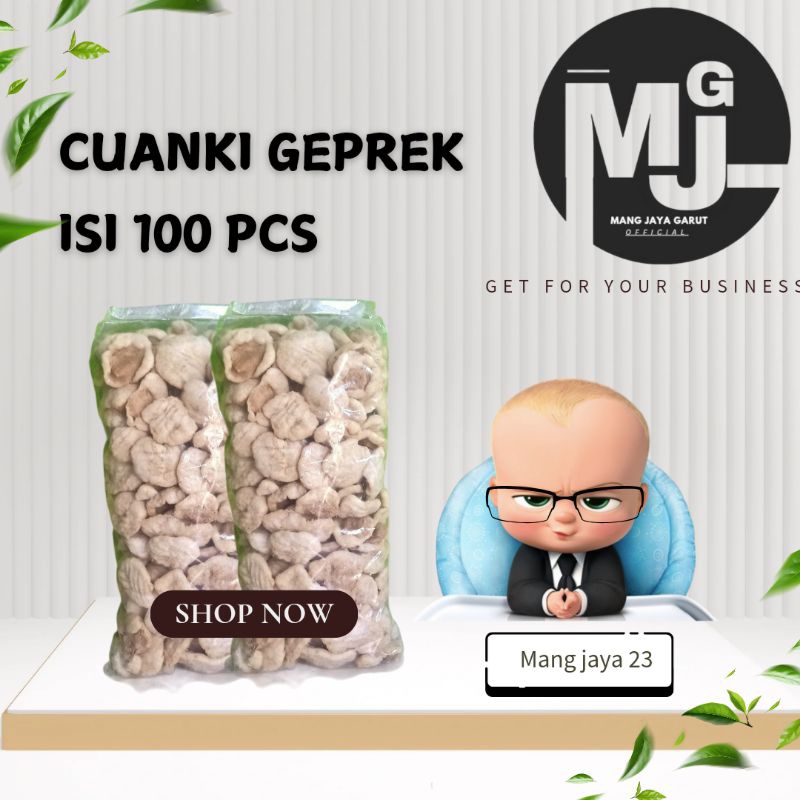 

CUANKI GEPREK / CUANKI KOTAK 100 biji enak lezat gurih