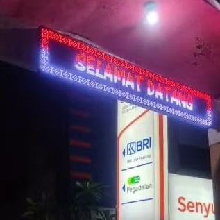 Running text outdoor 2meter x 40cm