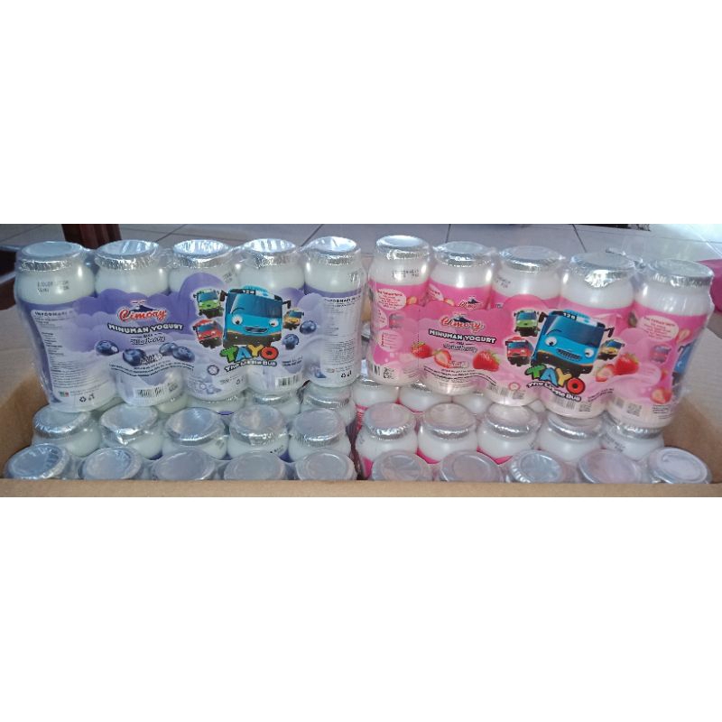 

yogurt drink cimory 65 ml rasa strawberry dan blueberry