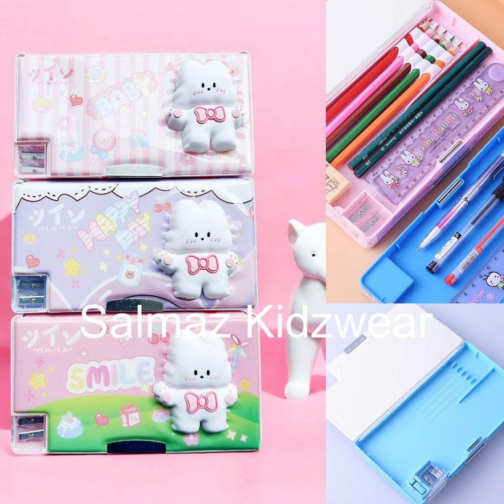 

Kotak Pensil Magnet Dua Sisi Anak Laki-Laki/Perempuan