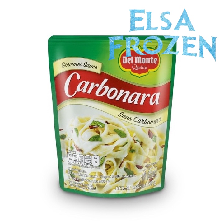 

DELMONTE CARBONARA SAUCE 180GR // SAUS CARBONARA // SAOS
