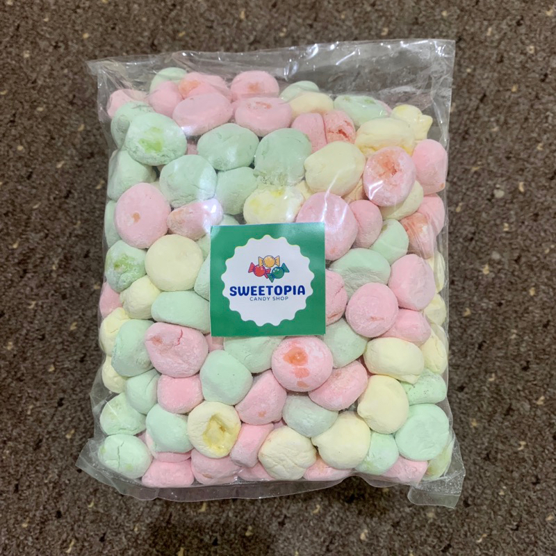 Marshmallow kiloan murah isi selai buah 1/2kg (500gr)