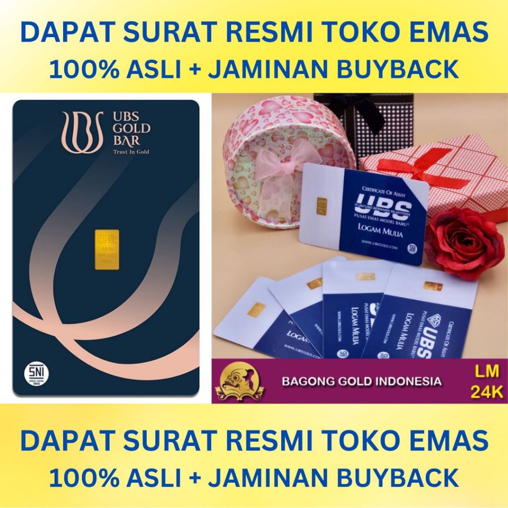 LM Logam Mulia UBS  0.5gram 24K - Bagong Gold