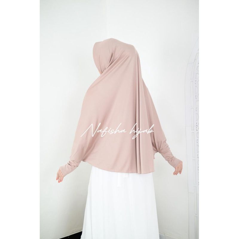 RB Jilbab Lengan Polos Mazaya Hijab bergo Lengan / Jilbab Khimar /Jilbab Lengan Panjang