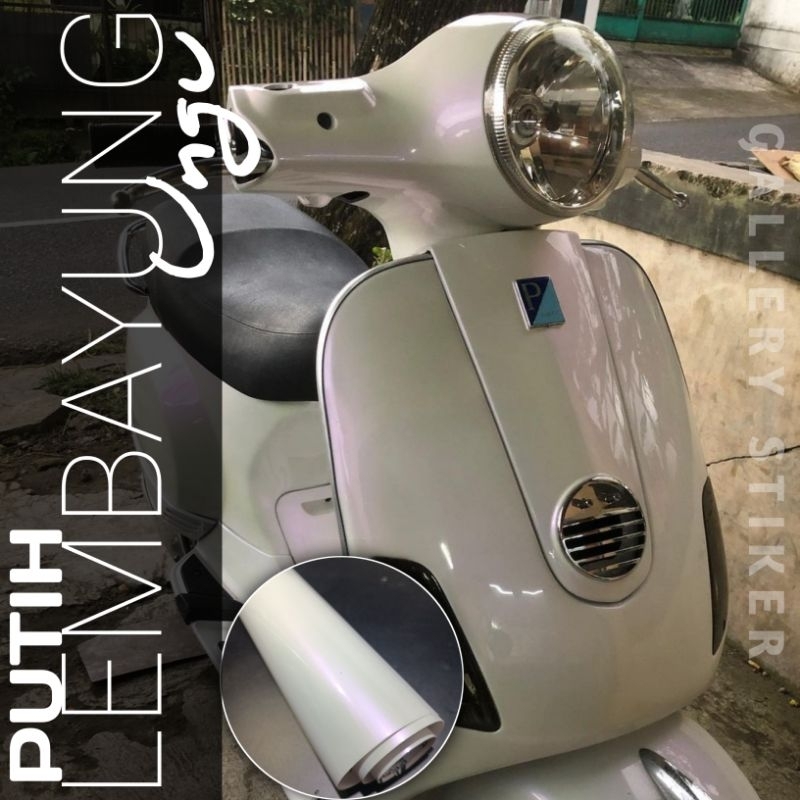 Stiker Skotlet Putih Lembayung Ungu Glossy