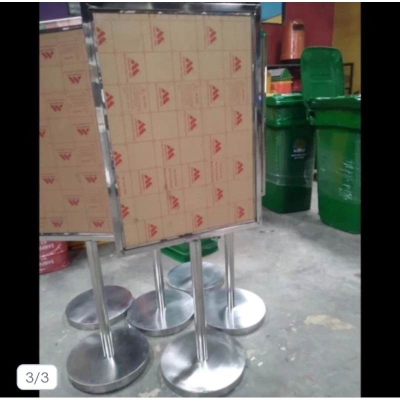 

standing sign / standing display stainless A1/A2/A3