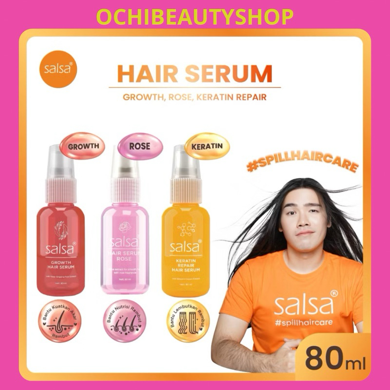 SALSA HAIR SERUM | SALSA SERUM RAMBUT | SALSA KERATIN REPAIR HAIR SERUM | SALSA GROWTH HAIR SERUM | 