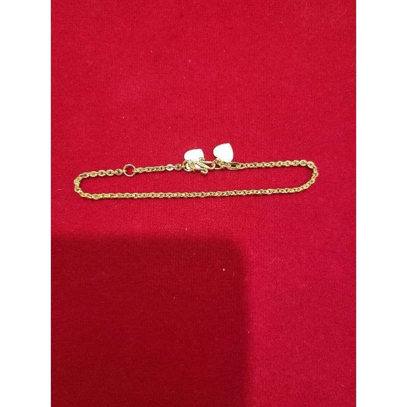 gelang tangan emas rantai medan