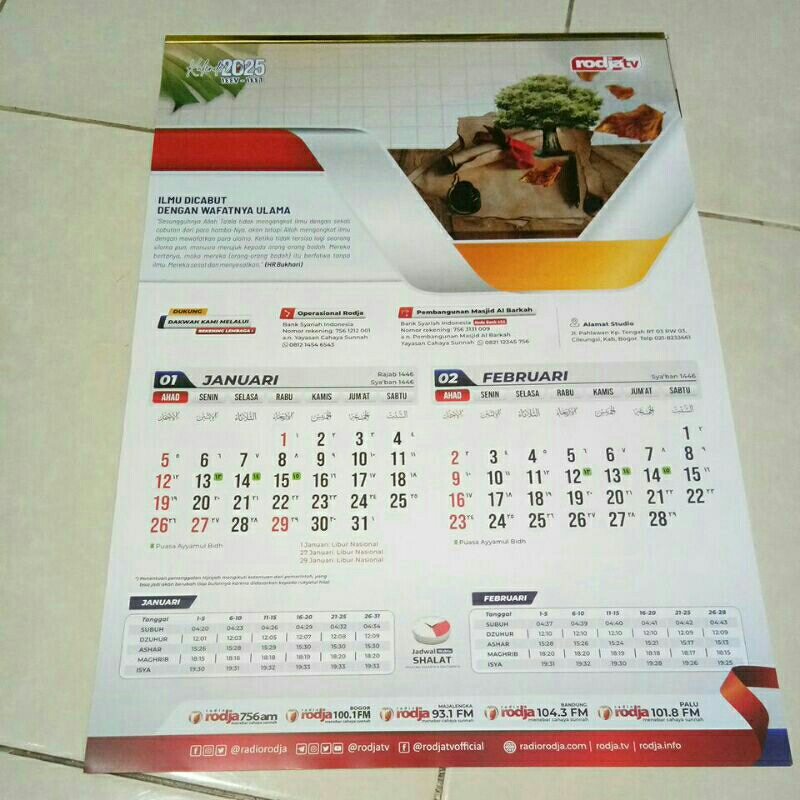 

KALENDER RODJA TAHUN 2025 MASEHI