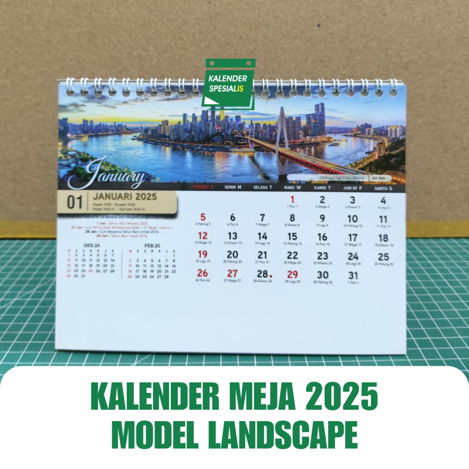 

PROMO KALENDER MEJA 2025 PEMANDANGAN KOTA - BEST SELLER