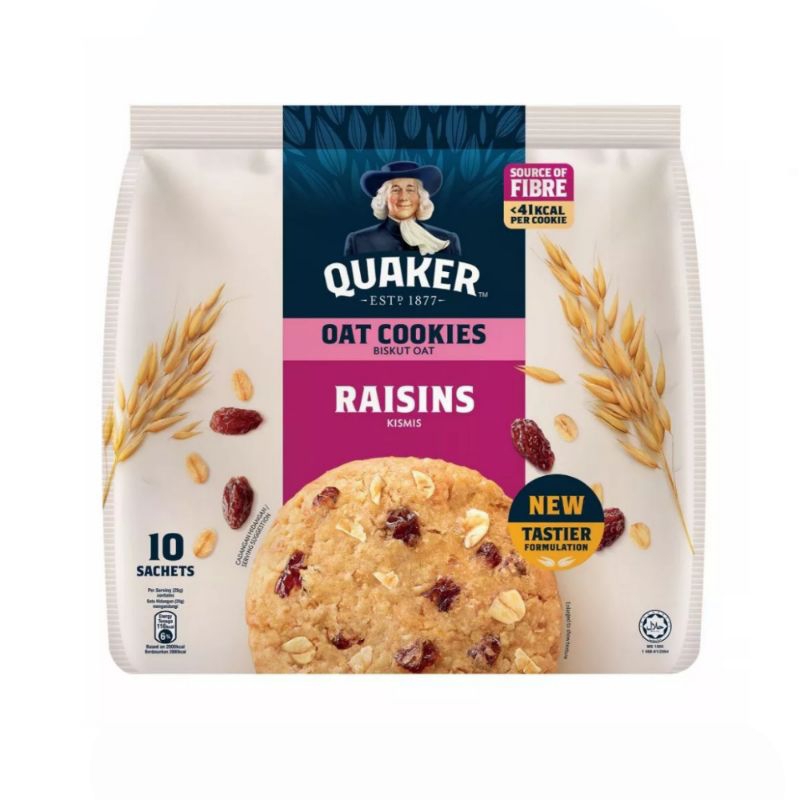 

QUAKER Oat Cookies Raisins Malaysia (10 pek)