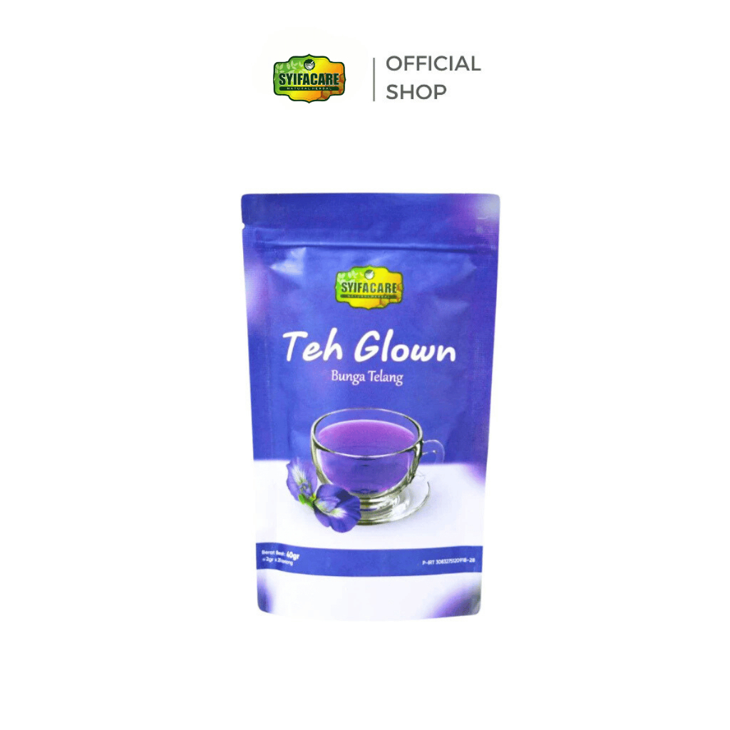 

Teh Glown Bunga Telang SYIFACARE Celup Herbal Tea Suplemen Kecantikan Vitamin Kulit Original