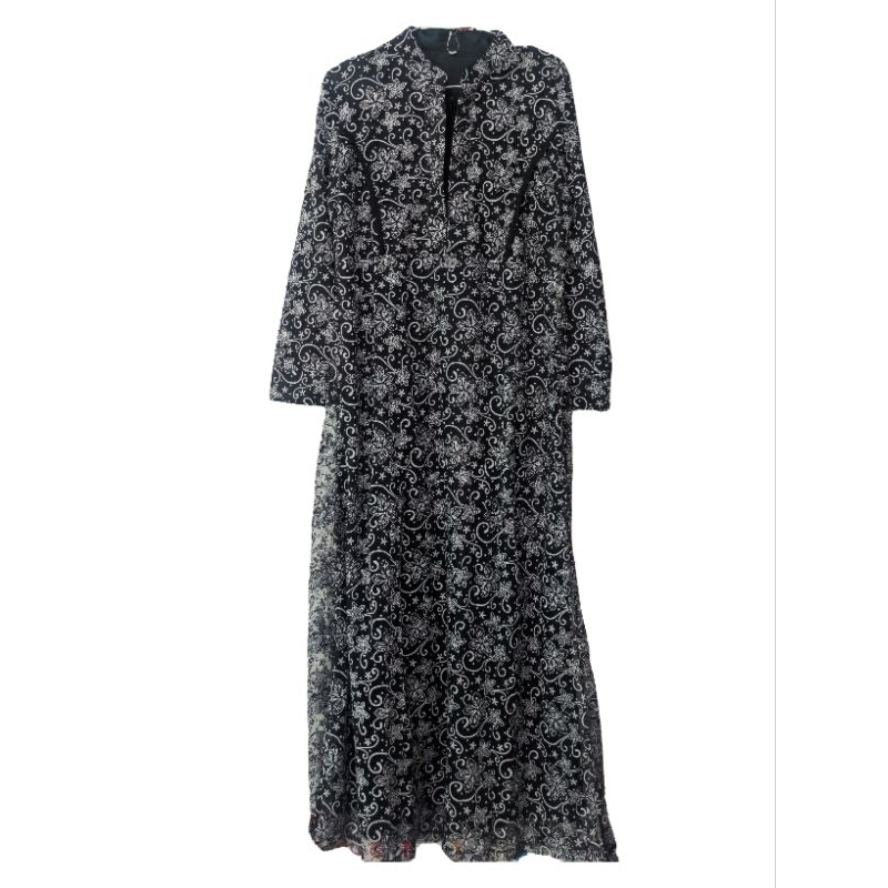 Gamis Wanita Syar'i satu set hijab Gamis agnes hitam set hijab pet