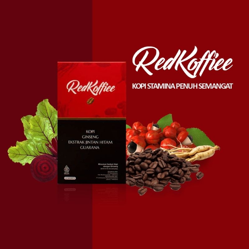 

RED KOFFIEE Nama : Kopi Merah Original Red koffiee Arminadaily 1 box isi 10 sachet