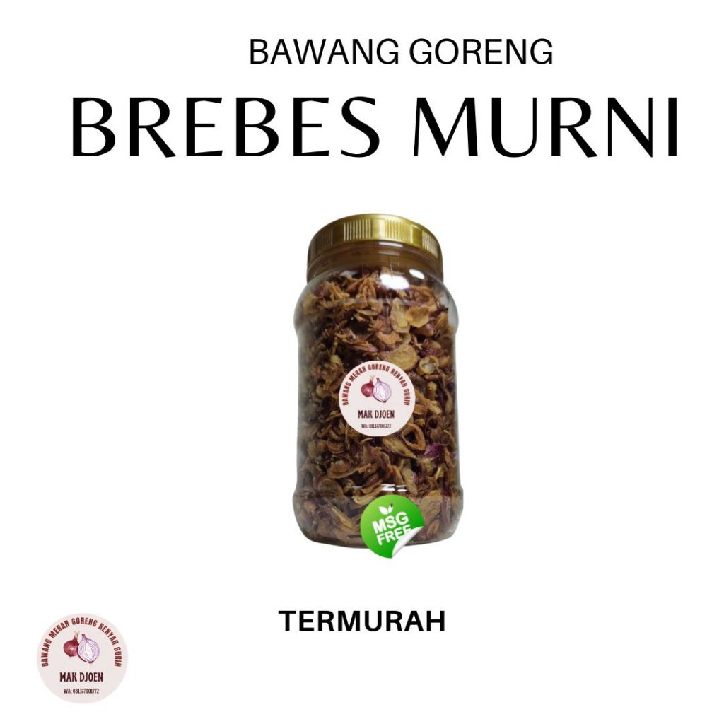 

Bagor Bawang Goreng Brebes Murni Tanpa Campuran 150 gram COD