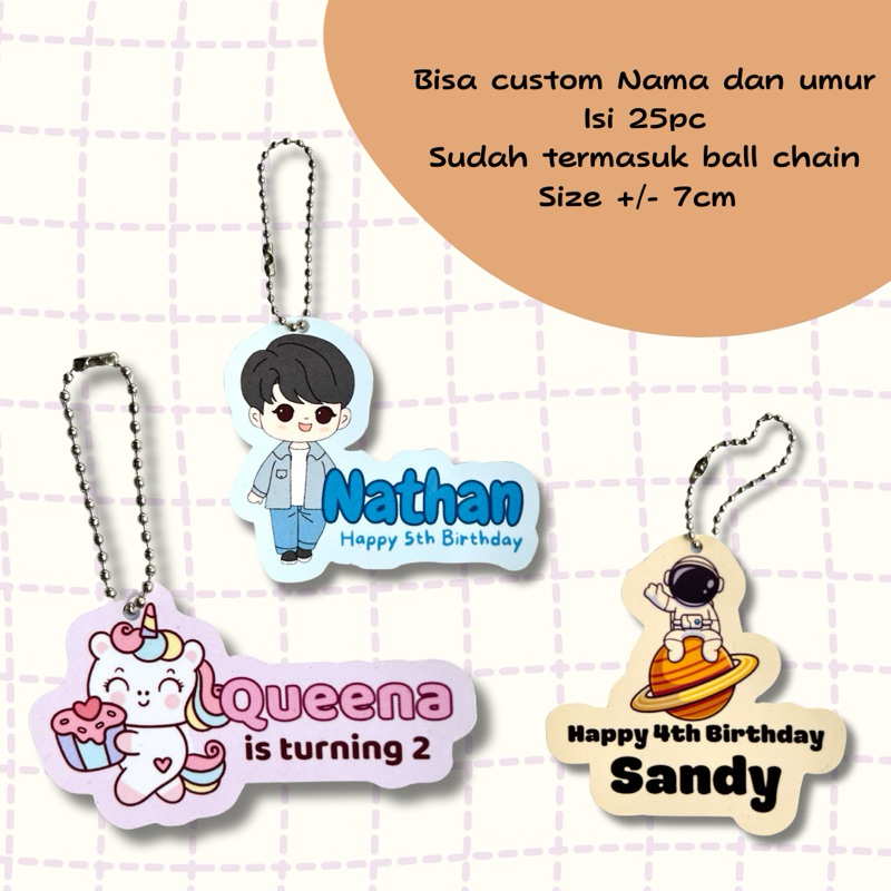 

(BACA DESKRIPSI) Hang Tag Ulang Tahun dan Sticker Ulang Tahun Anak