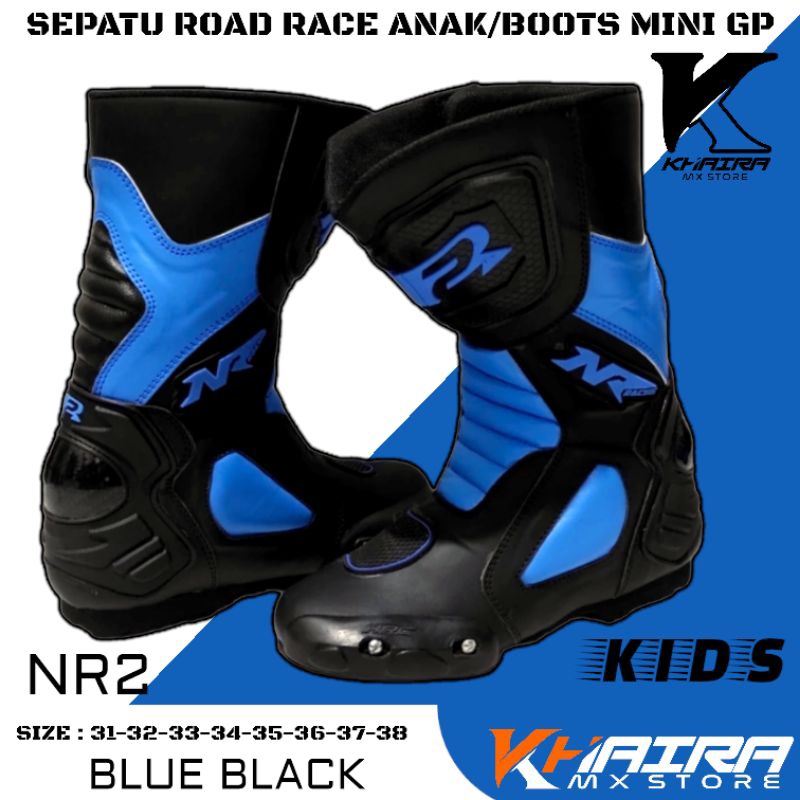 SEPATU BALAP ROAD RACE ANAK KIDS BOOTS SAFETY KIDS NR2