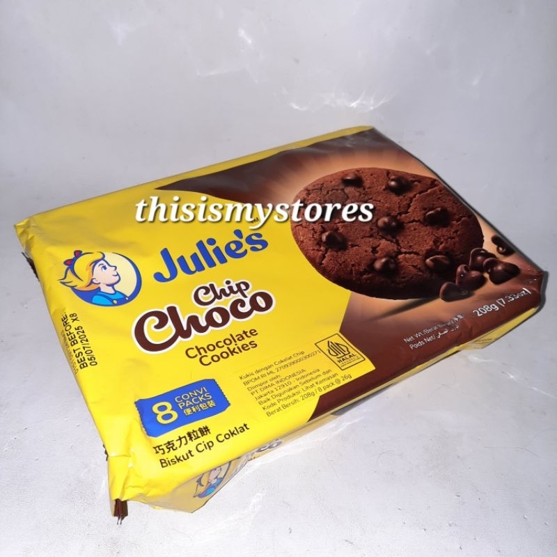 

thisismystores julie's chip choco cookies snack import halal