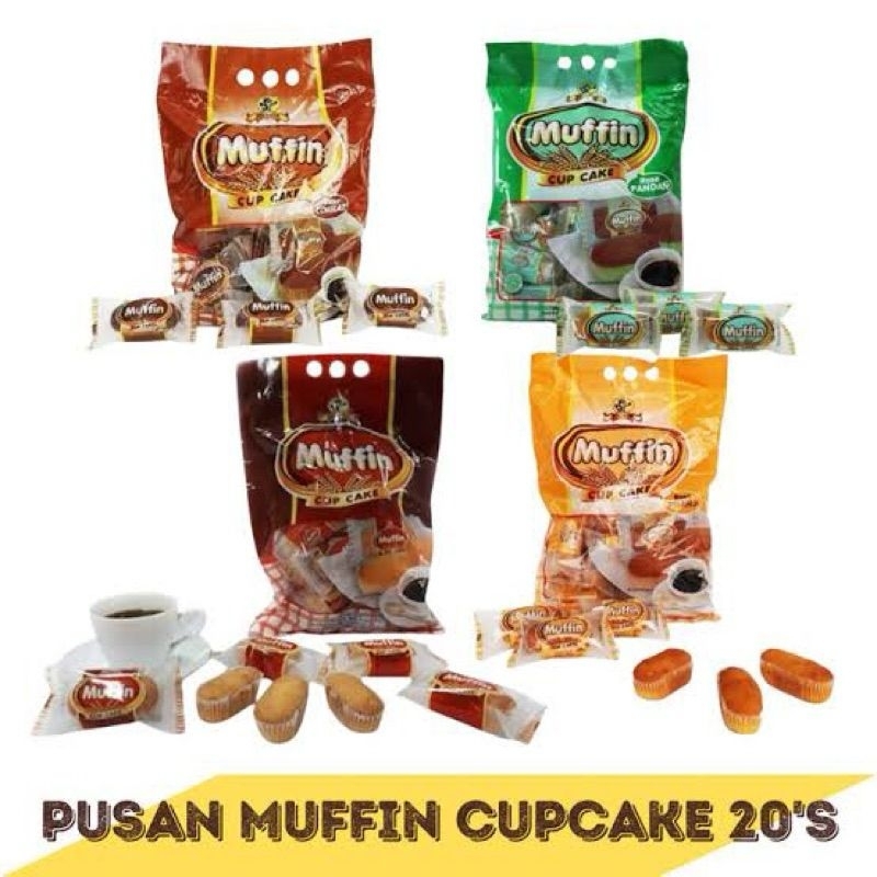 

Pusan Muffin Cup Cake isi 20pcs/Pack Bolu Kue Cupcake Aneka Rasa