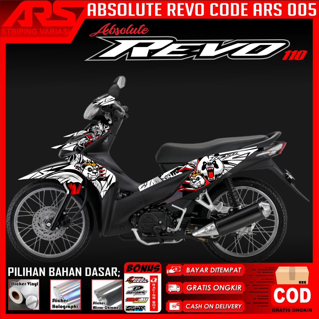 STIKER STRIPING VARIASI REVO ABSOLUTE STRIPING MOTOR REVO DESIGN KEREN