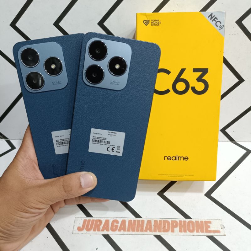 Realme C63 NFC 8/128GB 6/128GB Hp Second Bekas Fullset