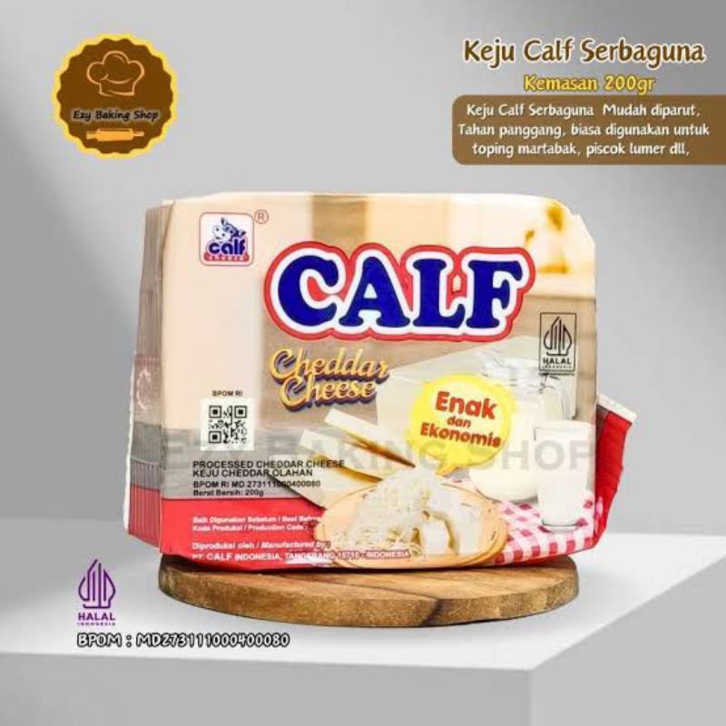 

Keju Cheddar Calf Serbaguna 200gr