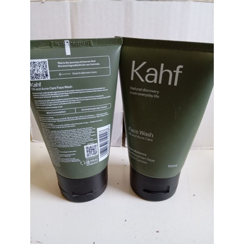 sabun wajah kahf warna hijau tua 100ml