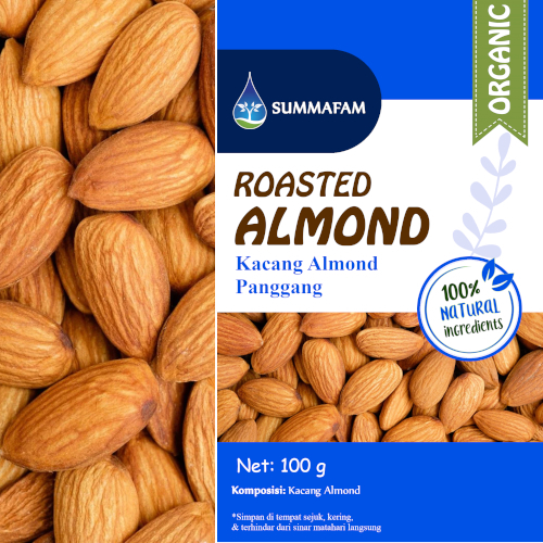 

Summafam kacang almond panggang premium - kacang almond roasted kupas