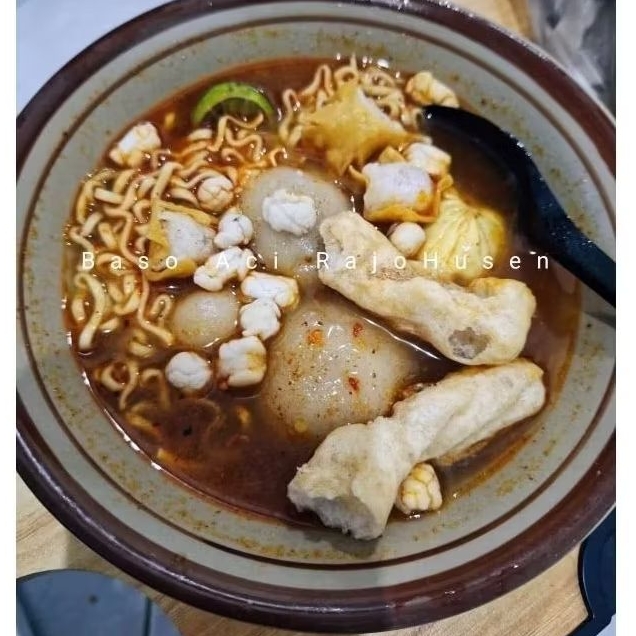 

BASO ACI KOMPLIT Ayam Suwir/ Pentol Selimut/Telur Puyuh JUMBO (DOUBLE SAMBEL)Termurah