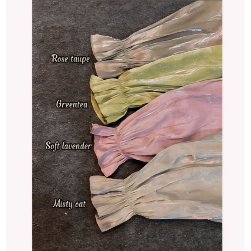 READY Dress Shimer Panjang Warna Soft Lavender.