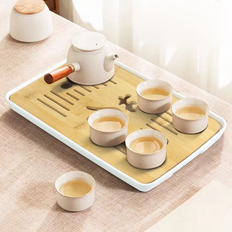 Nampan Kayu Tatakan Teko Gelas Penyajian Minuman / Alas Tatakan Teko Gelas Cangkir