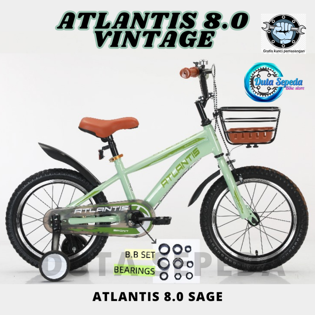 sepeda anak laki ukuran 16 inch Atlantis