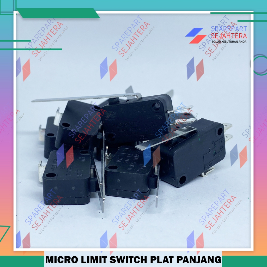 MICRO SWITCH 3 PIN 16A 250V PLAT PANJANG PENDEK MIKRO