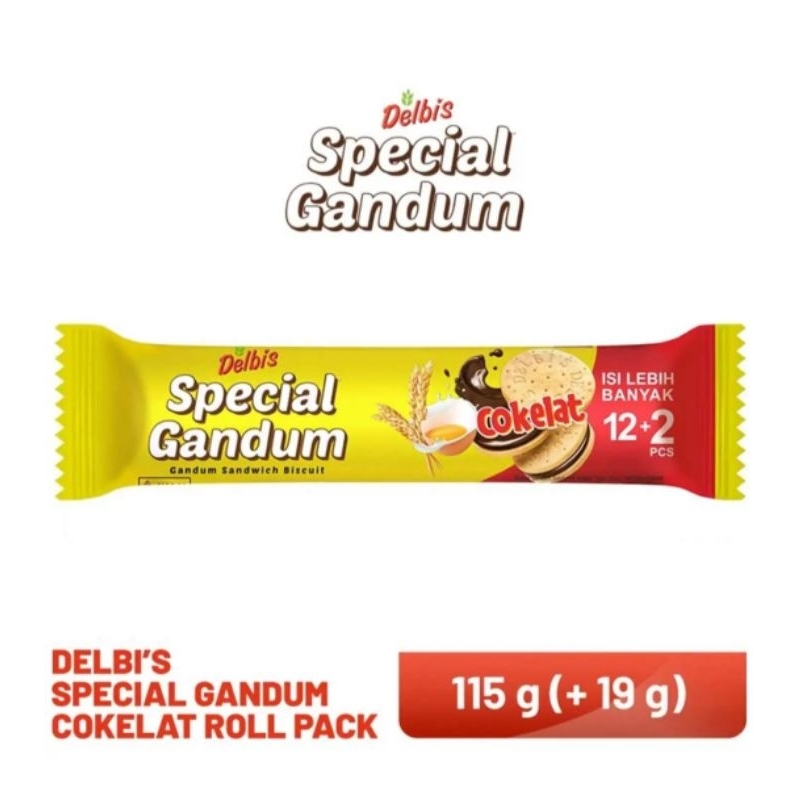 

Delbis Biskuit Gandum Cokelat 12+2pcs