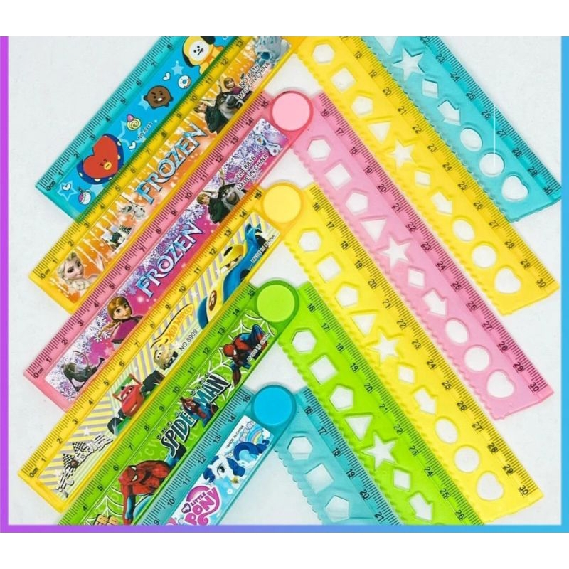 

Penggaris Lipat 30cm Sanrio Kuromi Cinnamorol ruler mistar lipat /Penggaris Plastik/Ruler/penggaris karakter