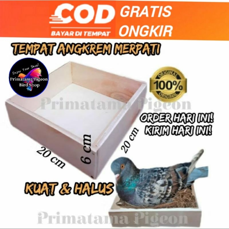 Tempat angkrem merpati tinggi 6cm Wadah Sarang Burung Merpati Wadah angkrem merpati / tarangan Saran
