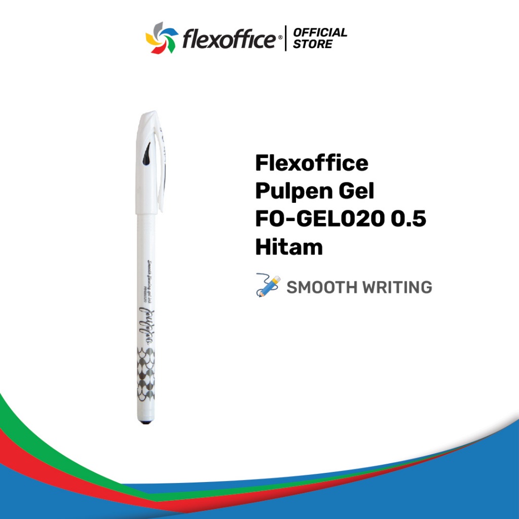 

FlexOffice Pulpen Gel FO-GEL020 0.5 Hitam 12 Pcs/Box
