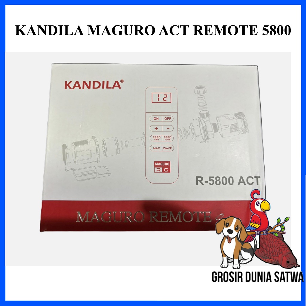 Pompa Aquarium Kolam Kandila Maguro Remote ACT 5800