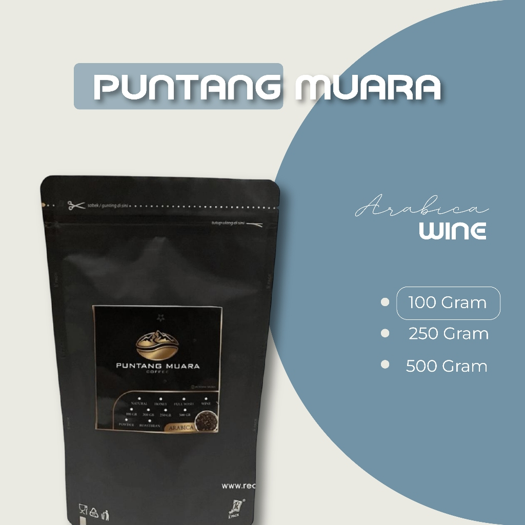 

BEST SELLER!! Kopi puntang arabika wine asli dari gunung puntang 100gr